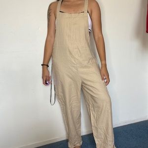 Linen overalls